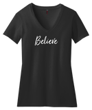 Believe v-neck t-shirt