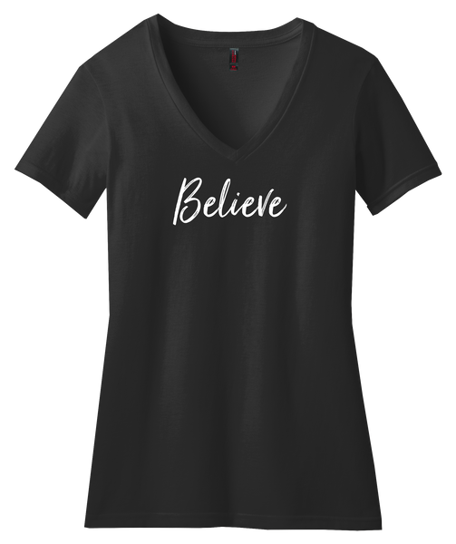 Believe v-neck t-shirt